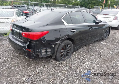 2014 Infiniti Q50 Premium из США, поврежденный, VIN JN1BV7AP8EM675063